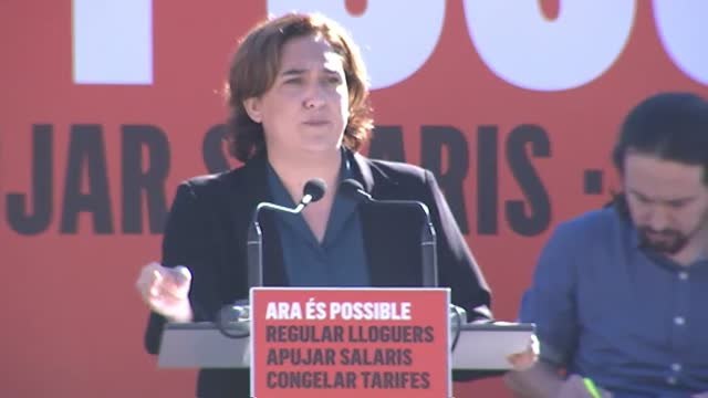 Colau e Iglesias piden a PDeCAT y ERC que apoyen los PGE y al PSOE que no tire la toalla