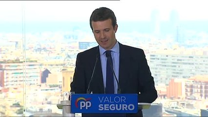 Casado: "Sánchez prefiere manos manchadas de sangre a manos pintadas de blanco"