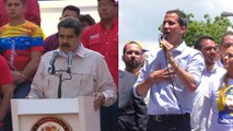 Venezolanos se manifiestan en contra y a favor de Maduro