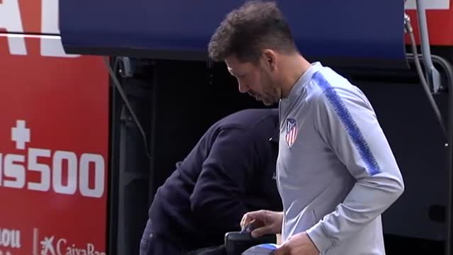 El Atlético ya está en su hotel de concentración en Barcelona