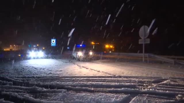 La nieve comienza a llegar a la península
