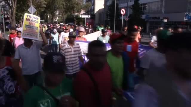 La caravana de migrantes pide ayuda a la ONU