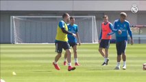 Carvajal ya comparte entrenamiento con sus compañeros de equipo