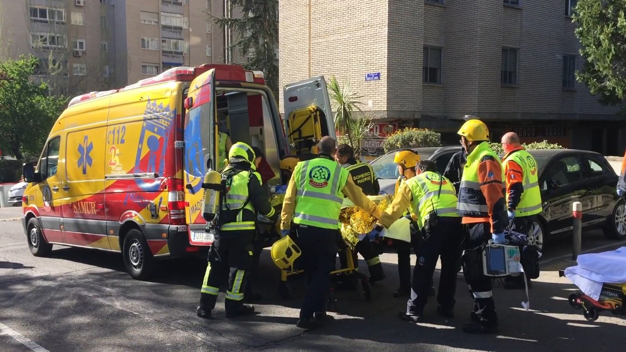 Controlado incendio en Madrid
