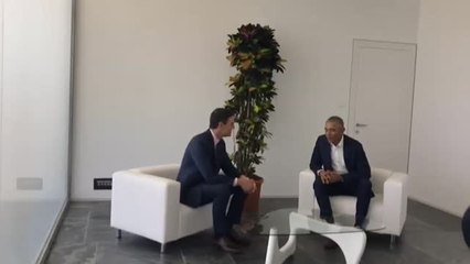Sánchez departe con Obama sobre el cambio climático