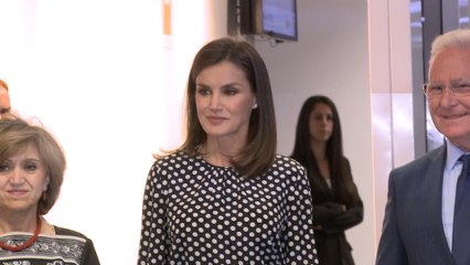 Download Video: La Reina Letizia recupera el look de la polémica tras volver de Argentina