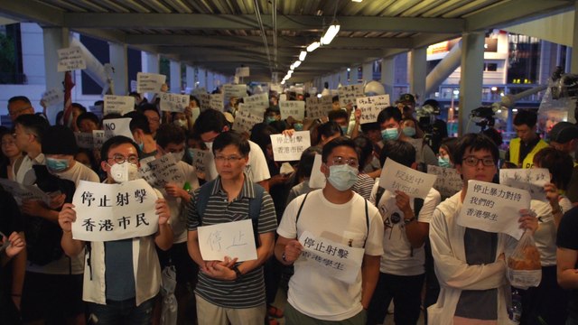 Hunger strike, singing hymns: peaceful protests a day after clashes between police and anti-extradition bill demonstrators
