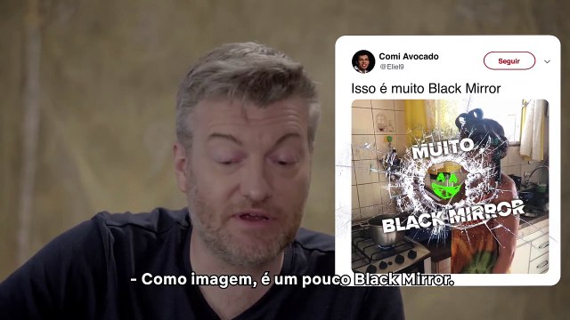 Isso é muito Black Mirror com Charlie Brooker e Annabel Jones