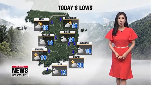 Heavy fog in inland regions and west coast, passing showers again in some parts 061919