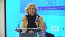 Carmena agradece recibir la medalla de Tegucipalga