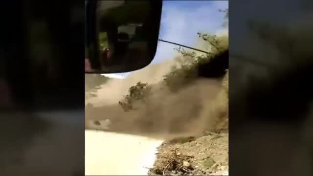 Espectacular derrumbe sin víctimas en Filipinas