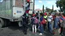 La caravana de migrantes llega a Ciudad de México donde tendrán que elegir si continúan hacia EEUU