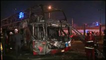 Al menos 20 muertos en el incendio de un autobús en Perú
