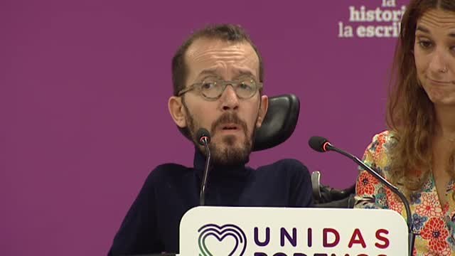 Echenique asegura que aún quedan a preguntas abiertas sobre la actuación de Pedro Sánchez en las llamadas cloacas del Estado