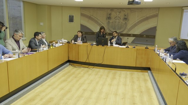 Parlamento de La Rioja donde ha comparecido Bárcenas