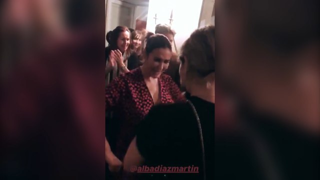 Vicky Martín Berrocal de celebración con su hija y El Cordobés