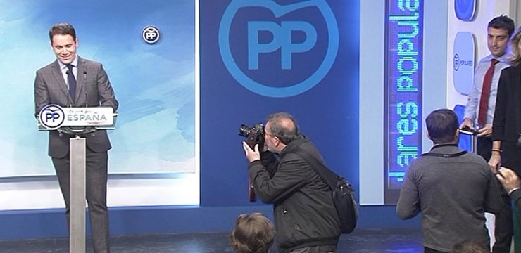 Teodoro García Egea en rueda de prensa