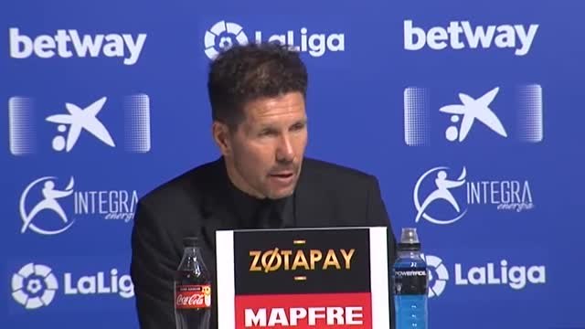 Simeone: Tenemos que competir hasta el último suspiro que nos dé la Liga