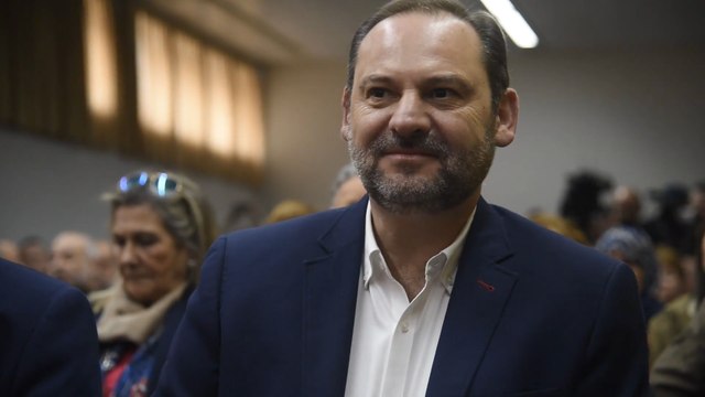 José Luis Ábalos durante un acto político en Ceuta