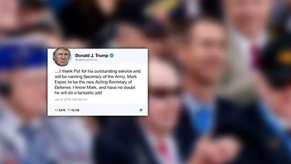 Trump: Mark Esper à frente do Pentágono