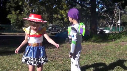 TOY STORY Hero's BUZZ LIGHTYEAR and JESSIE Enter The Haunted House