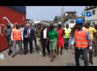 RTG - Visite d’inspection du Ministre de la forêt au port d’Owendo et au parc SETRAG