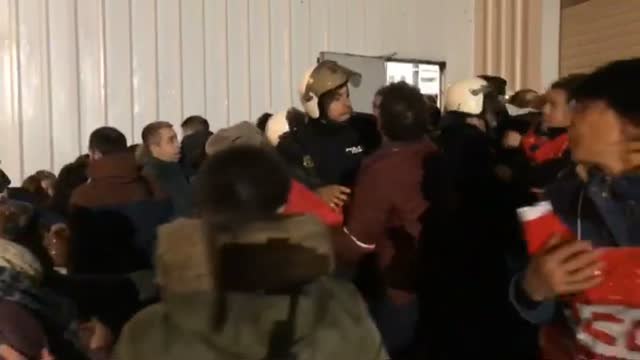 Huelga en las conserveras gallegas