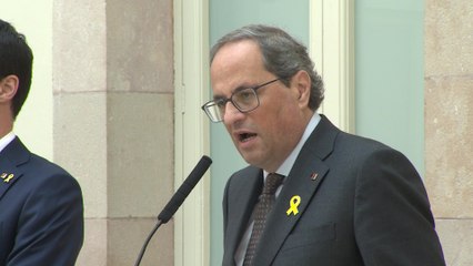 Torra acusa a Sánchez de ser "cómplice de la represión"