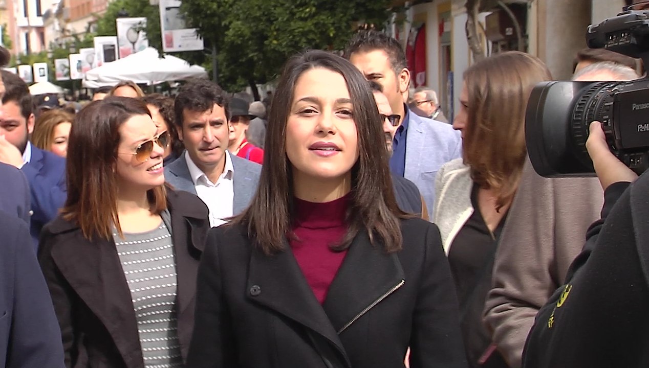 Inés Arrimadas y Juan Marín en Jerez de la Frontera