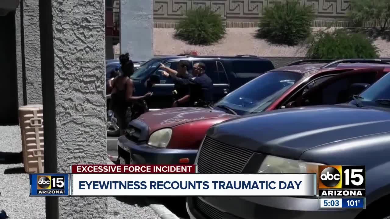 Eyewitness recounts day of Phoenix police shoplifting incident