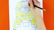 Learn How To Draw A One Eyed Minion | Drawing And Coloring for Kids | Despicable Me 3  Crafty Kids