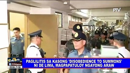 Paglilitis sa kasong 'disobedience to summons' ni De Lima, magpapatuloy ngayong araw