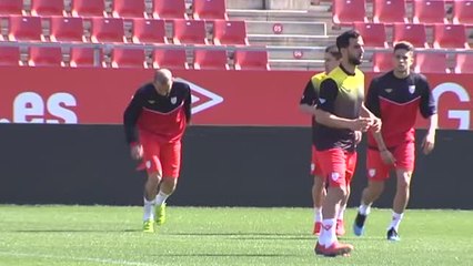 La selección catalana ya entrena en Montilivi