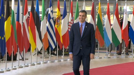Sánchez en la cumbre de jedes de Estado de la UE