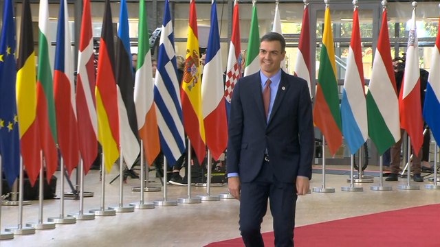 Sánchez en la cumbre de jedes de Estado de la UE
