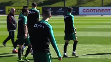 Cristiano se entrena con su selección por segundo día consecutivo