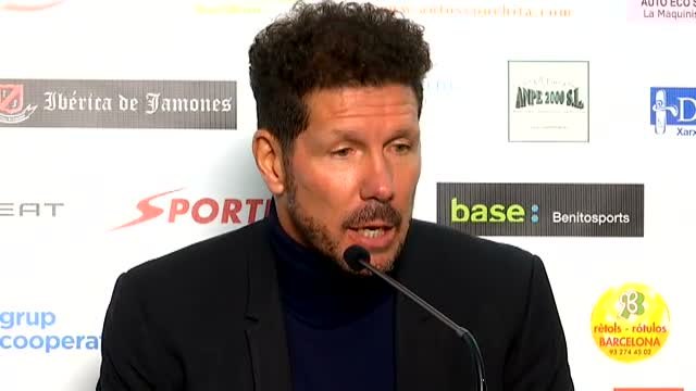 Simeone: Siempre me espero sufrir porque los rivales también juegan