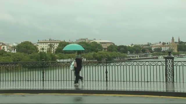 Alerta naranja por lluvias en Andalucía