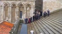 Felipe VI visita la Catedral de Santiago de Compostela