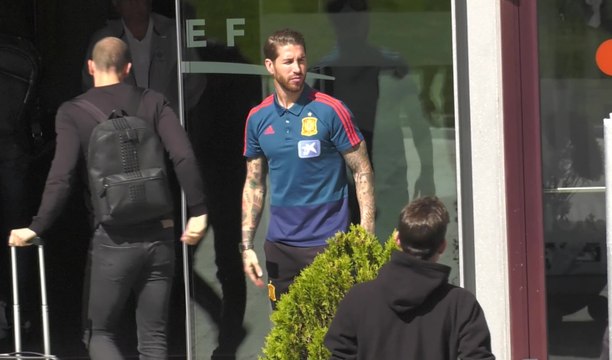 Llegada de la Selección Española de Fútbol a la Ciudad del Fútbol