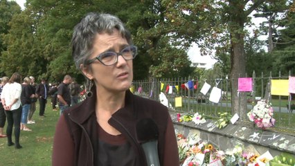 Residentes de Christchurch muestran su dolor por el atentado