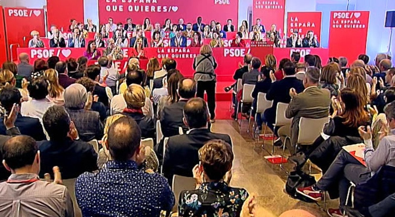 Pedro Sánchez en el Comité Federal del PSOE en Madrid