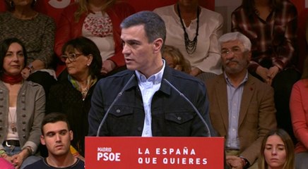 Sánchez acusa a la derecha de "jugar a la abstención"