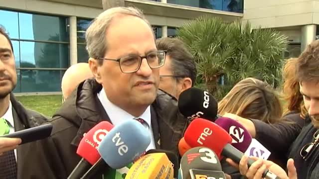 Quim Torra: Es lamentable el acto de la retirada de lazos