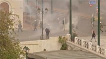 Violentos disturbios en Atenas tras una manifestación de estudiantes griegos