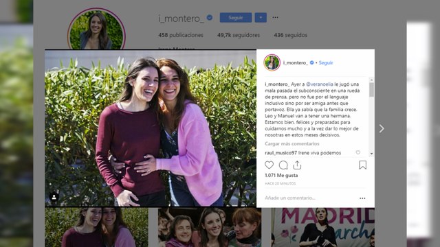 Montero anuncia que está embarazada de una niña