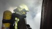 Bomberos extinguen incendio en Argoños (Cantabria)