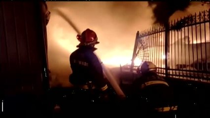 Arde un depósito de petróleo en el norte de China