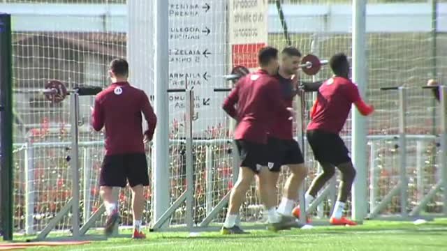 Gaizka Garitano prepara al equipo para el encuentro contra el Atlético de Madrid