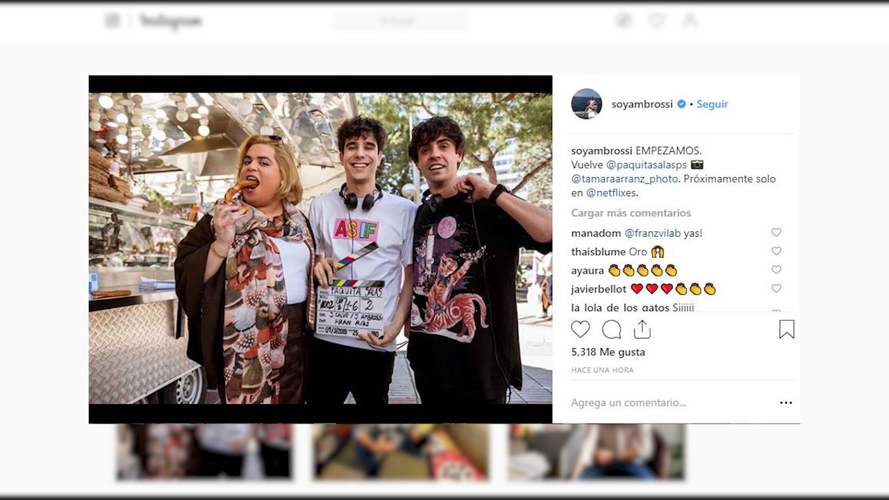 Los Javis inmersos en la tercera temporada de Paquita Salas